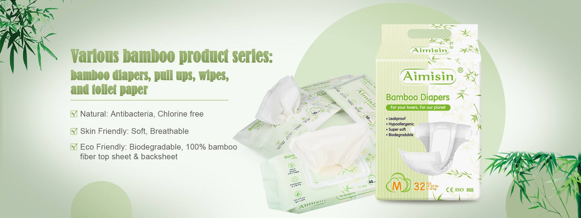 Disposable organic baby diapers